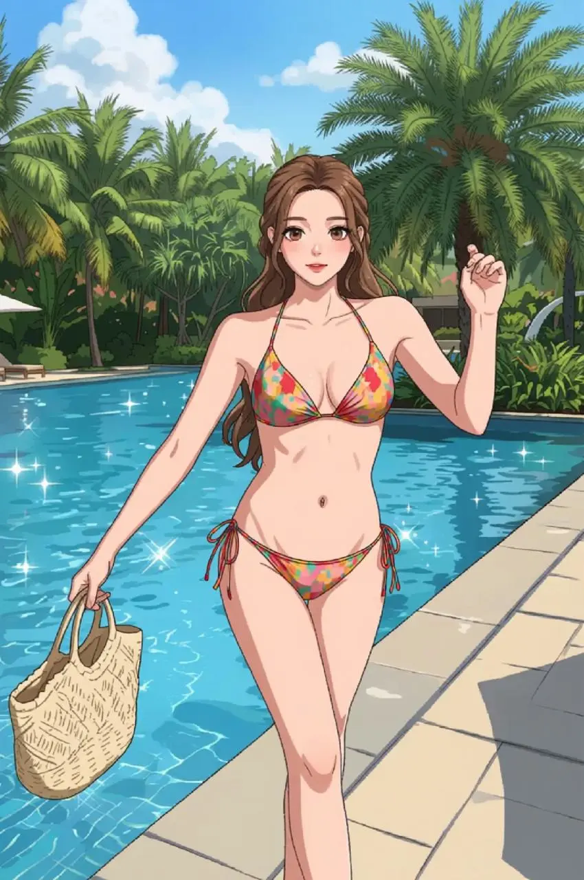 ai cute anime girl ai bikini by weshop ai
