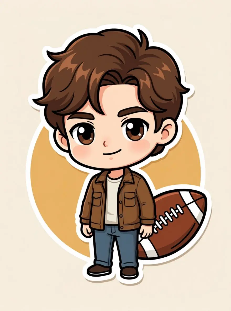 imagen de fútbol chibi