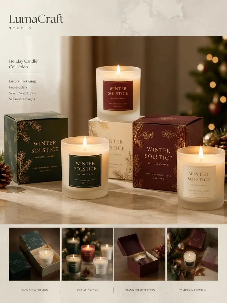 candle product photography
