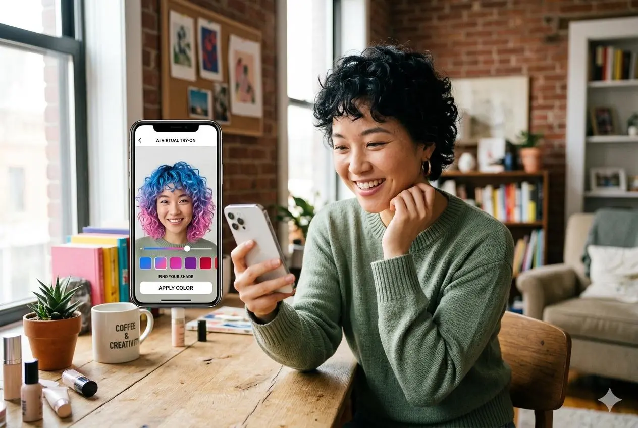 ai hair color try on by weshop ai