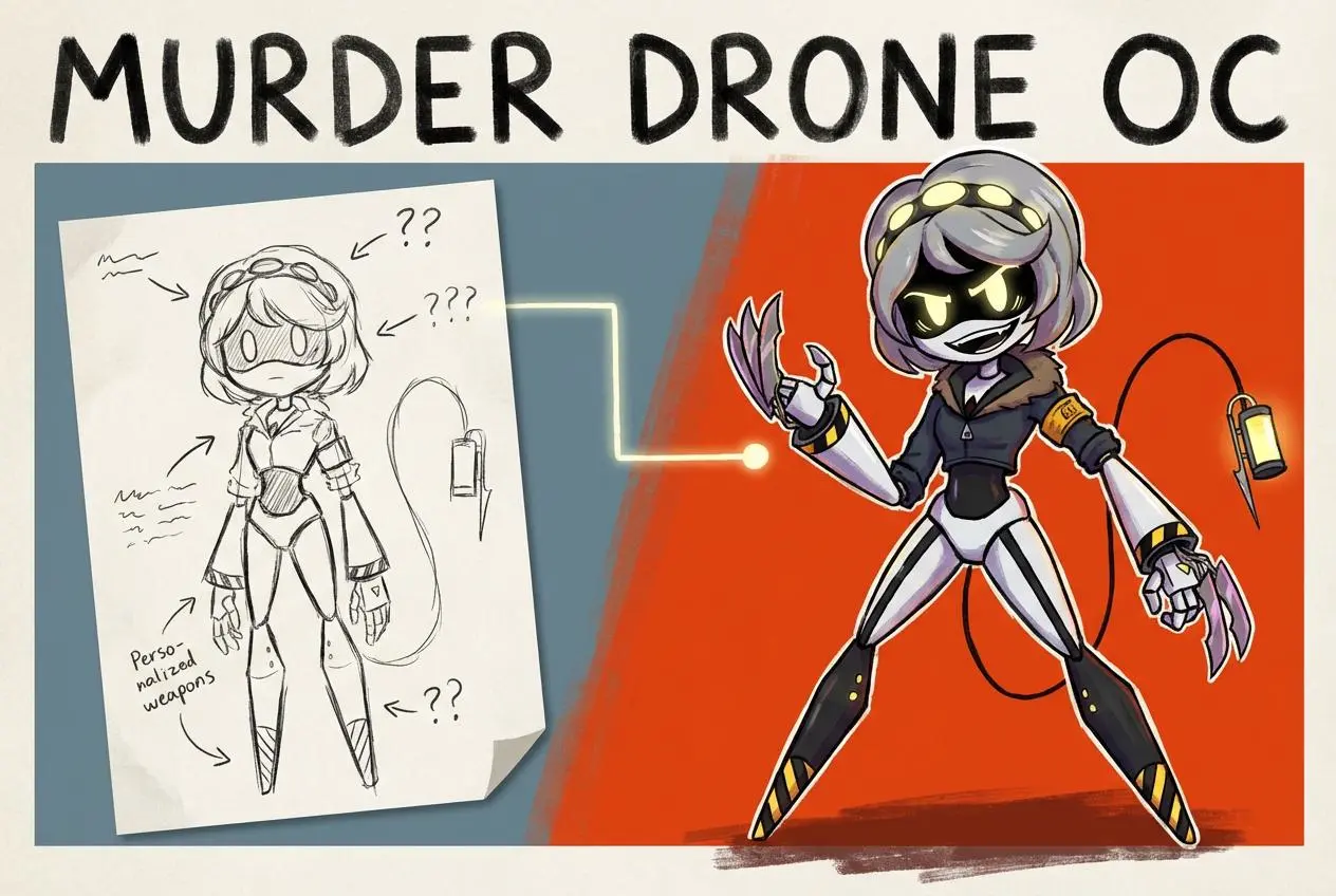 murder drones oc by weshop ai