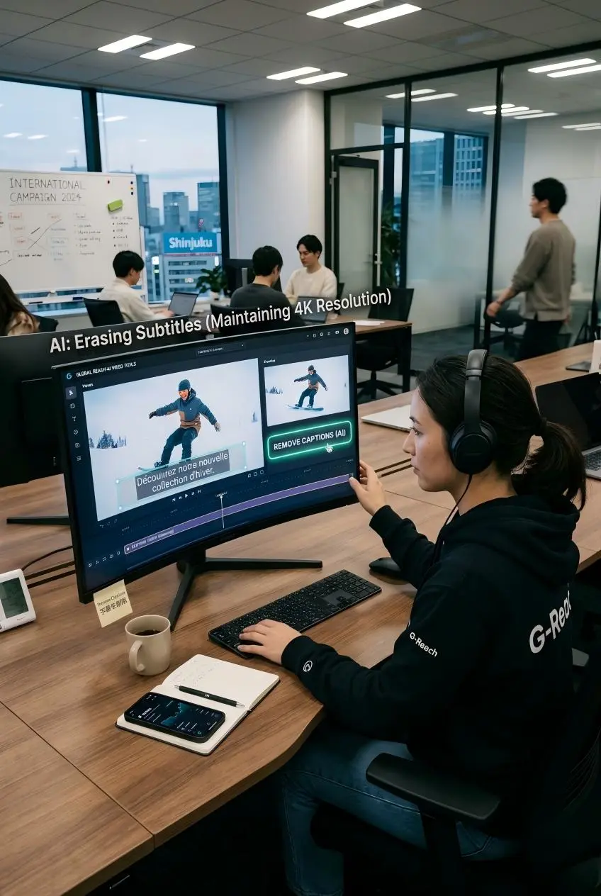 ai remove subtitles from video by weshop ai