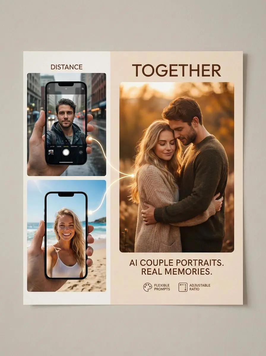 creador de fotos de pareja con IA
 por weshop ai