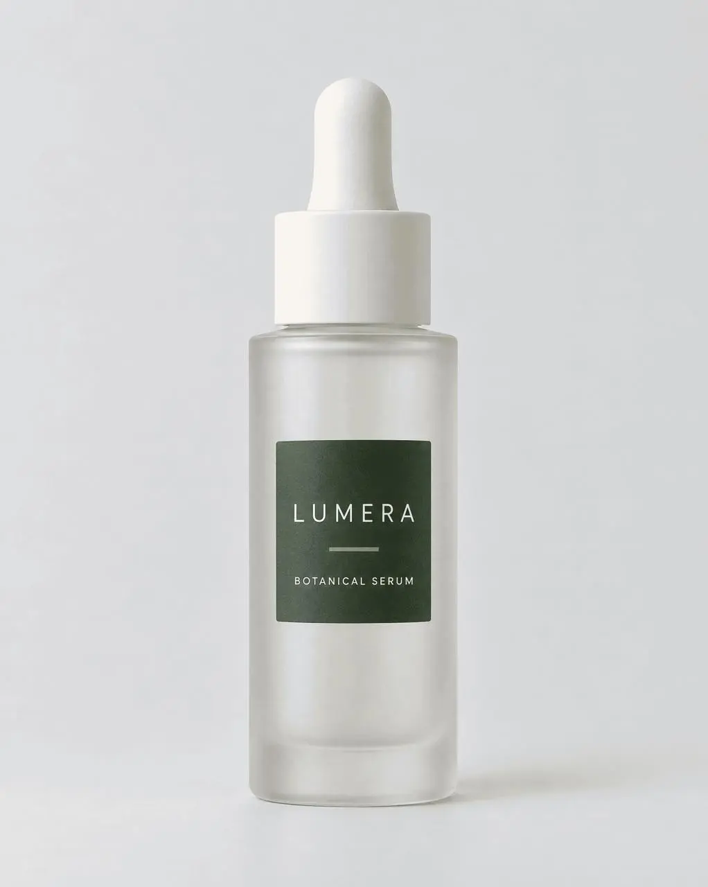 LUMERA serum reference packshot used for the GPT Image 2.5 ecommerce test