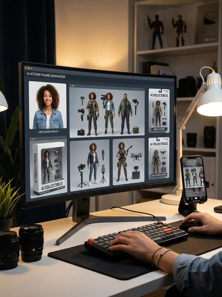 figura de acción IA por WeShop AI