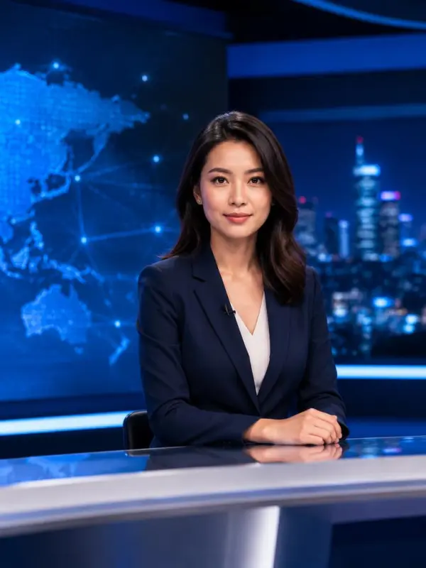 briefing technologique au bureau des actualités de minuit