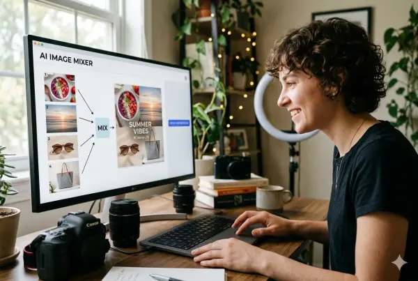 misturador de imagens com ia da weshop ai