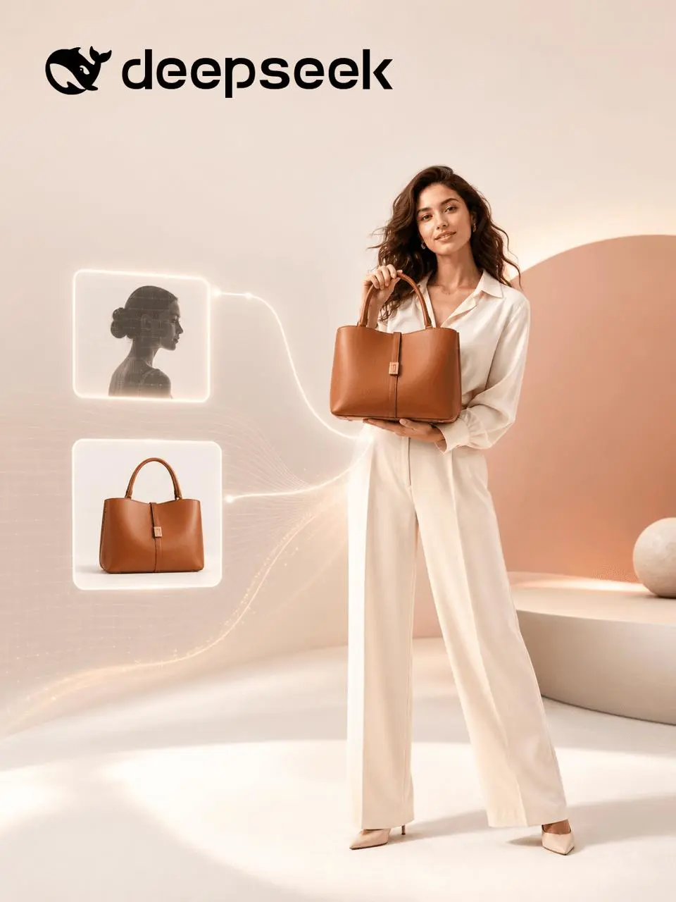 WeShop for DeepSeek Harness: Turn a Portrait and Product Image Into a Girl Holding a Bag