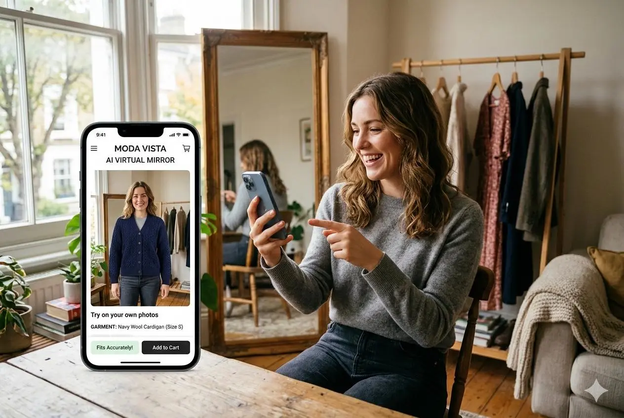 espelho virtual por WeShop AI