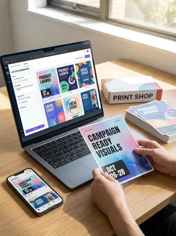 ai flyer maker by weshop ai
