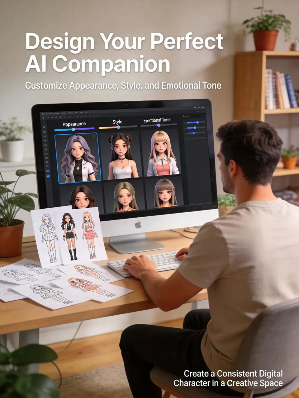 free ai girlfriend generator by weshop ai