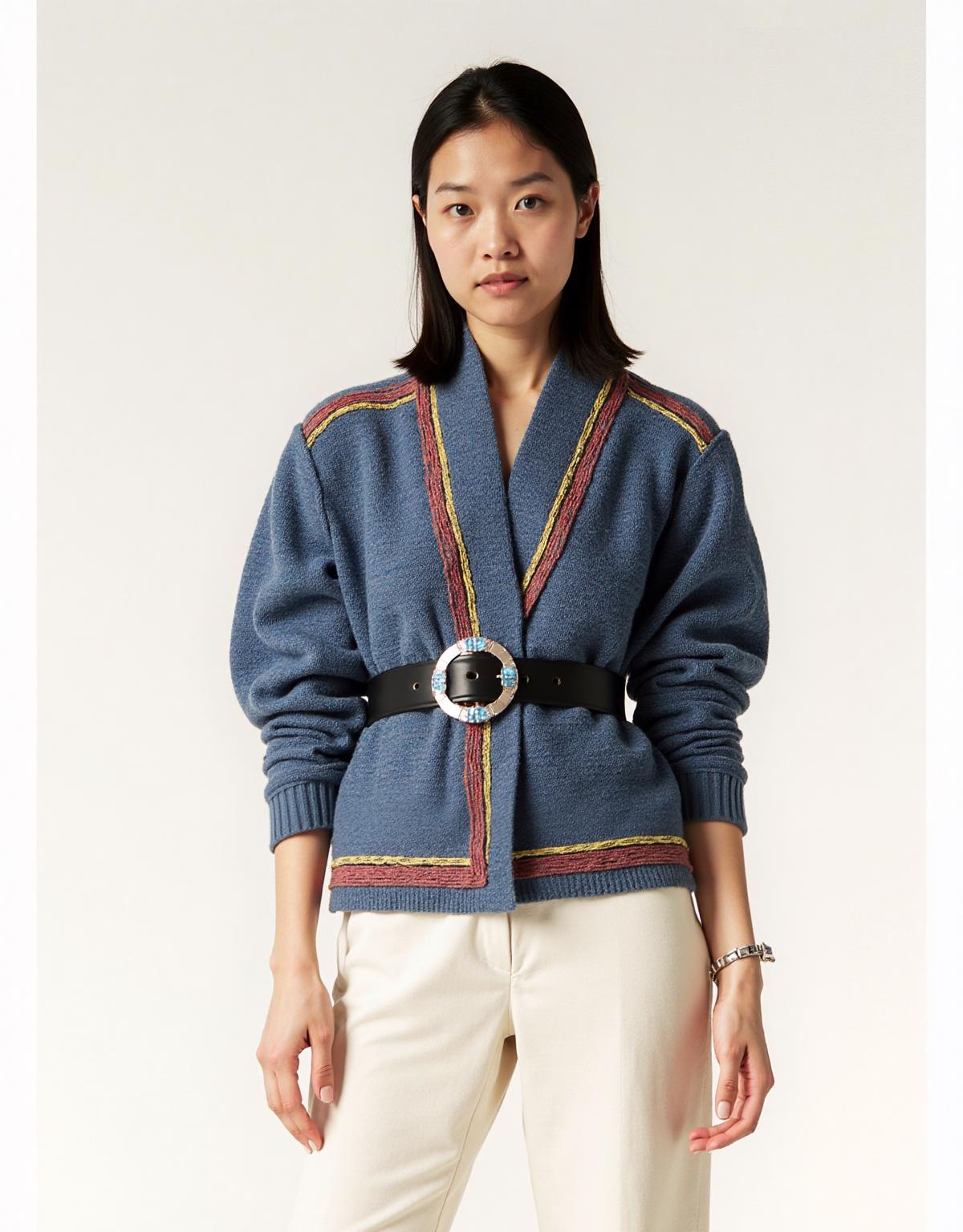 Before: Fashion model in neutral stance