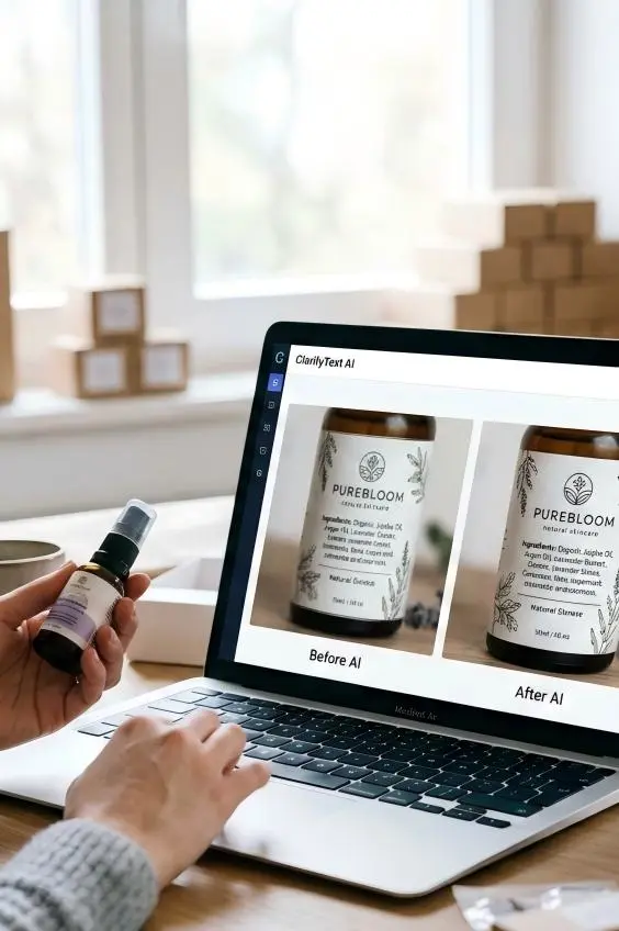 ai unblur text image online free by weshop ai