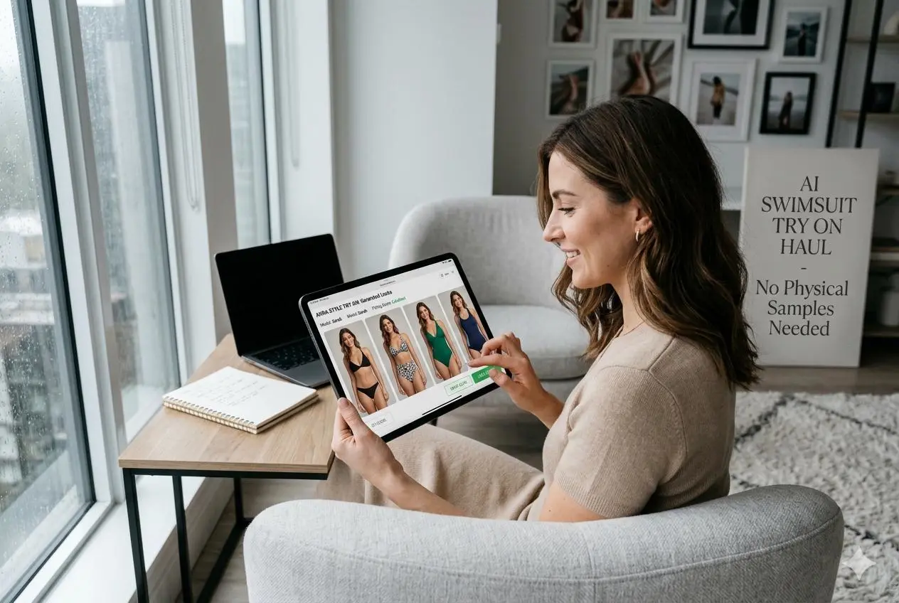 Badeanzug Try-On Haul von WeShop AI