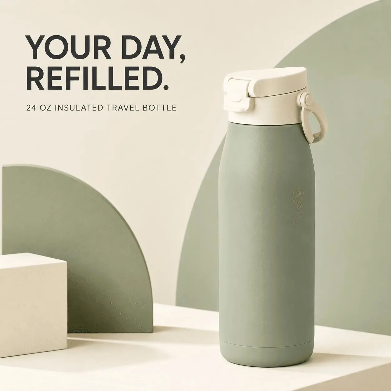 Square Shopify promotional graphic reading Your Day Refilled