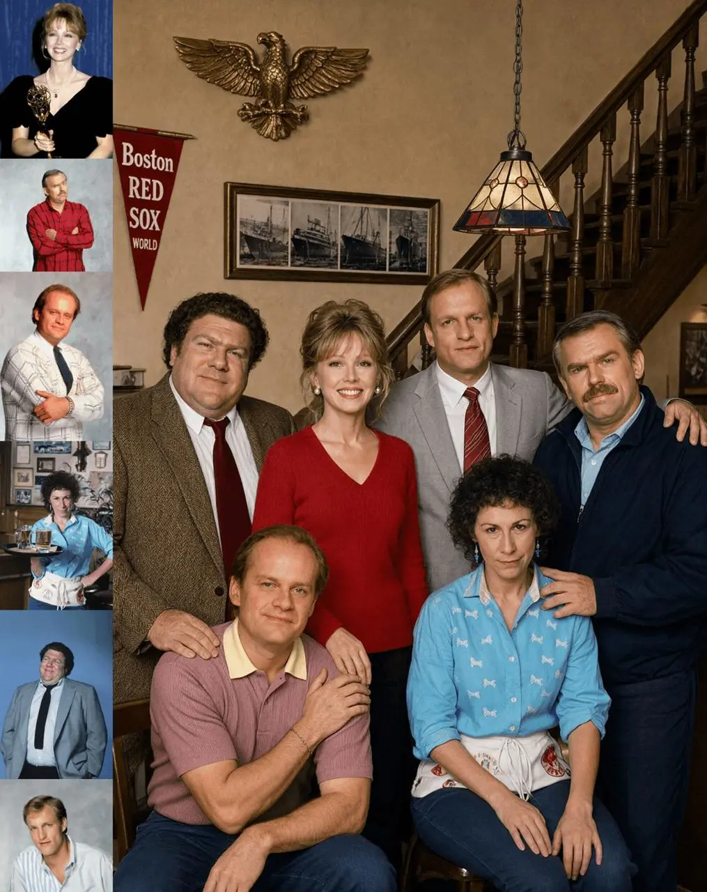 Official Qwen-Image-2.1 example combining six portrait references into a group photo