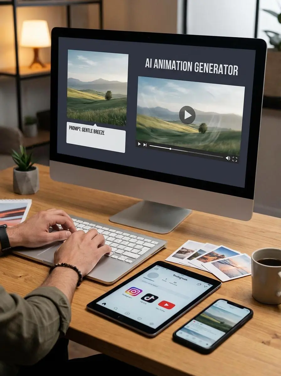 ai image animation by weshop ai