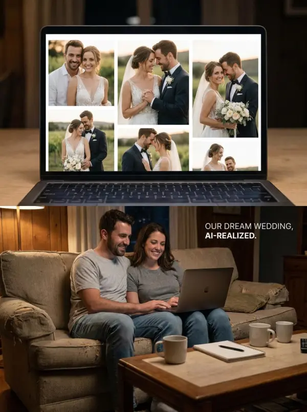 générateur de photo de mariage ia par weshop ai