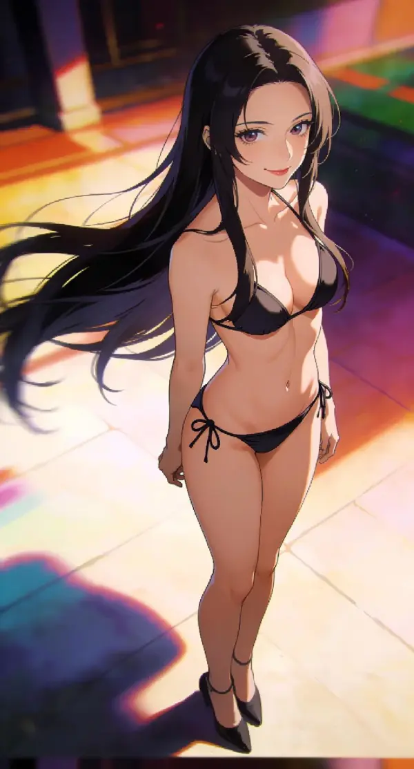 cute anime girl ai bikini by weshop ai