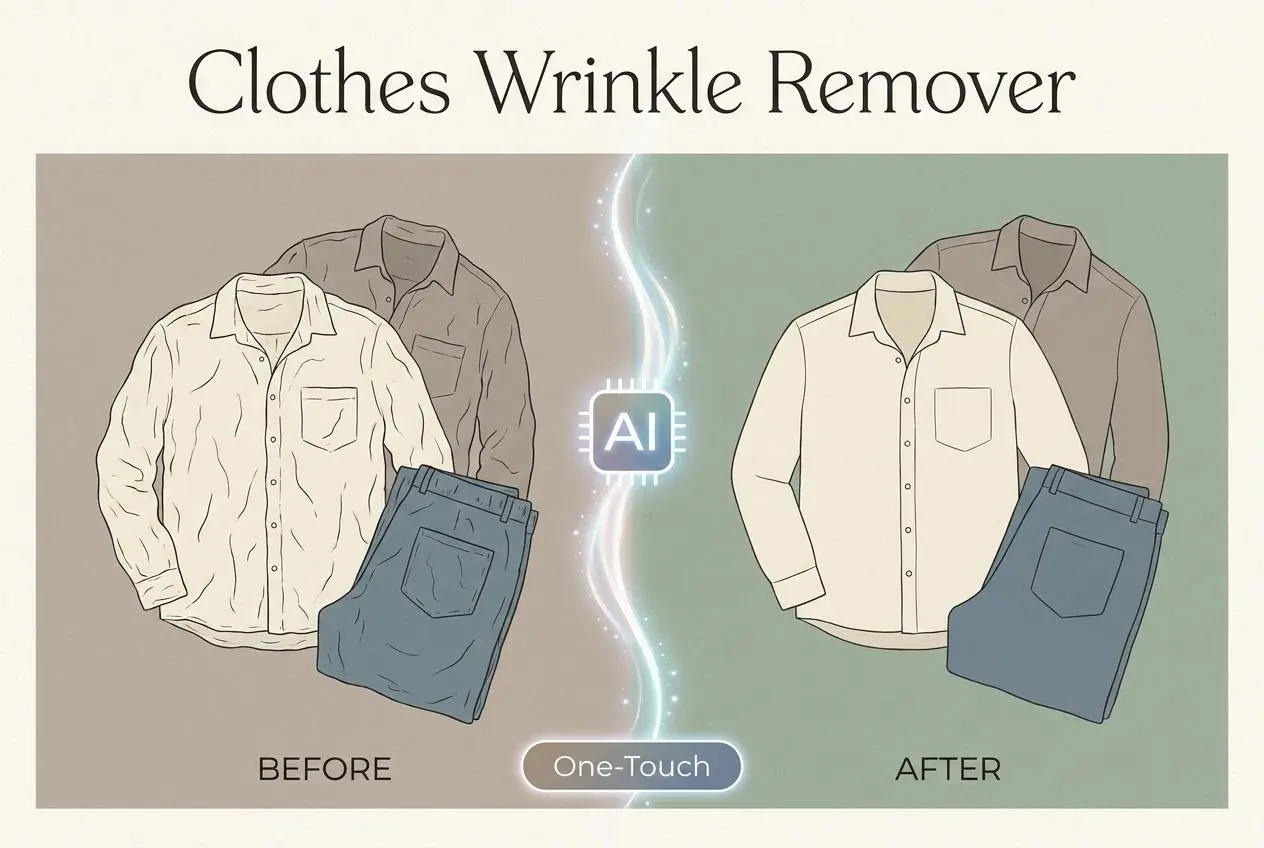 removedor de rugas de roupas por weshop ai