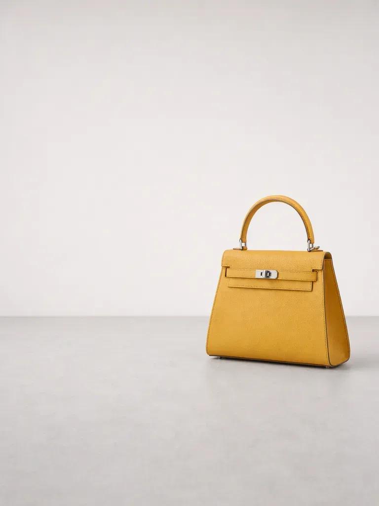 Handbag moved right to create advertising copy space