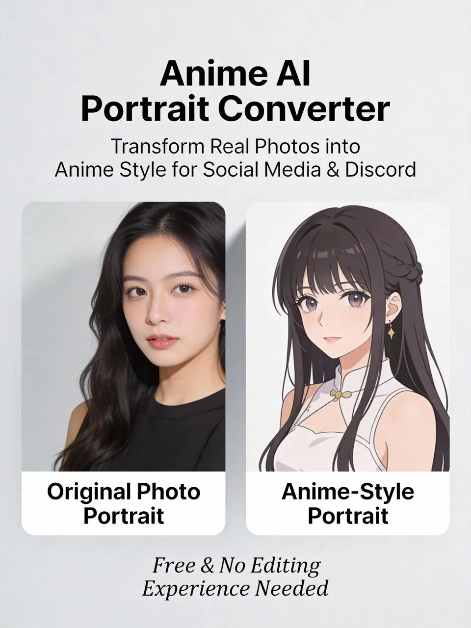 conversor de imagem para anime por WeShop AI