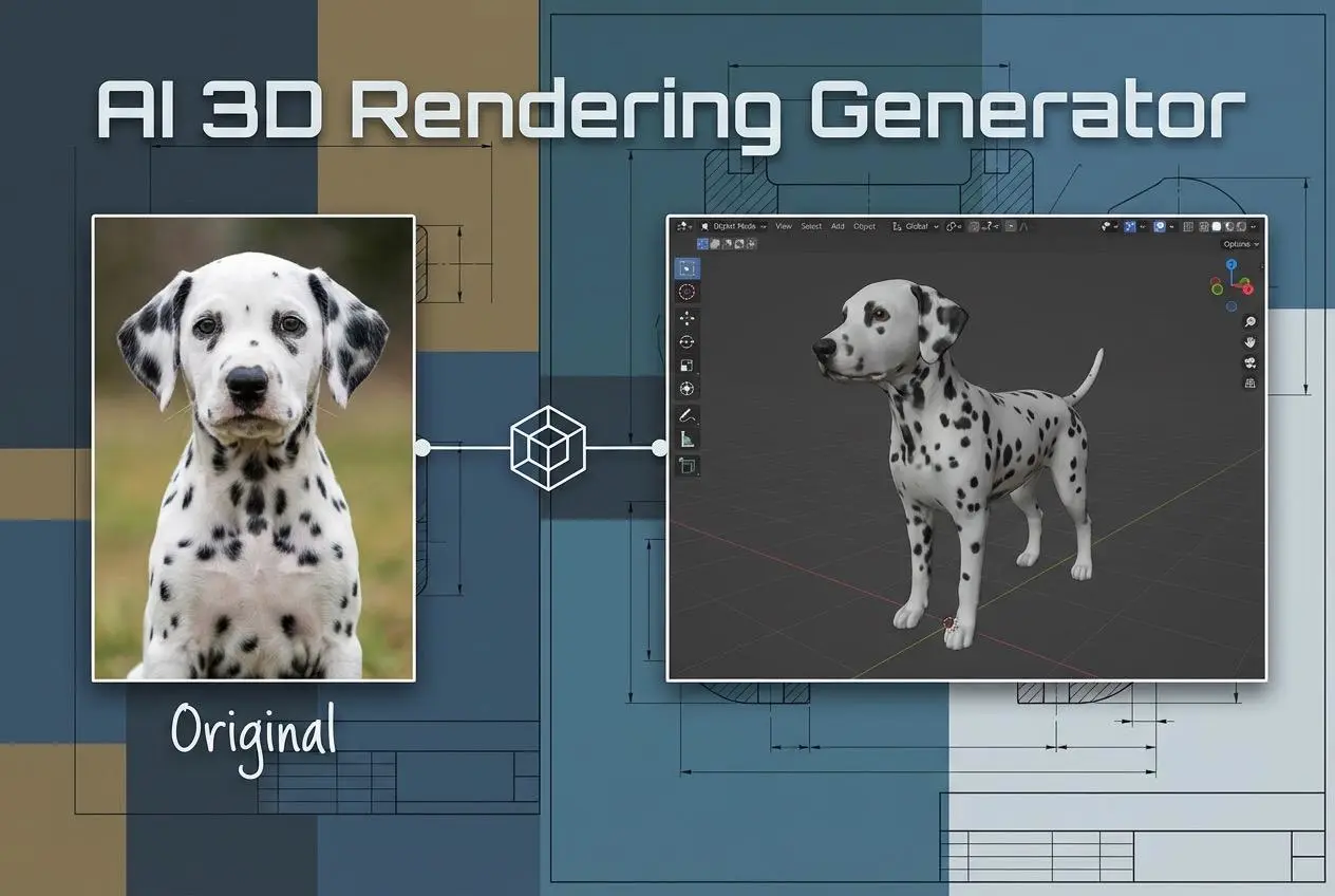 ai 3d rendering generator by weshop ai