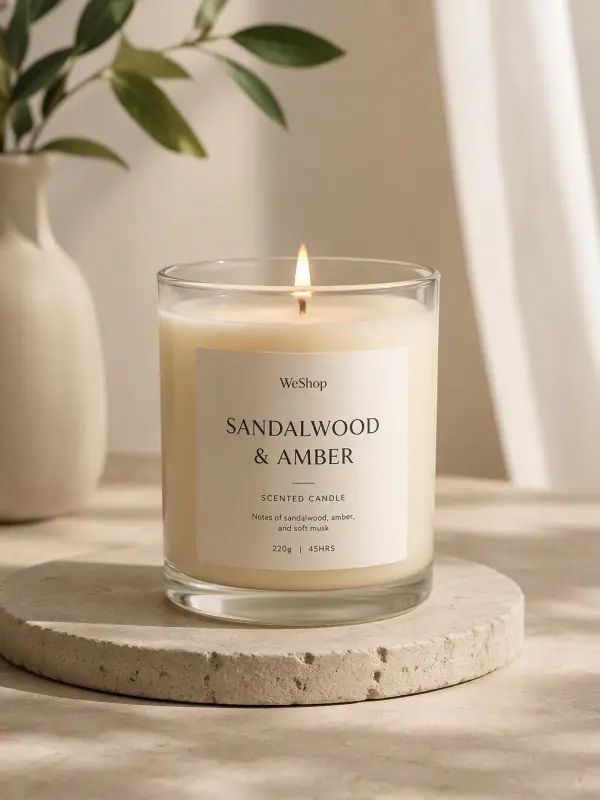 candle mockup generator by weshop ai
