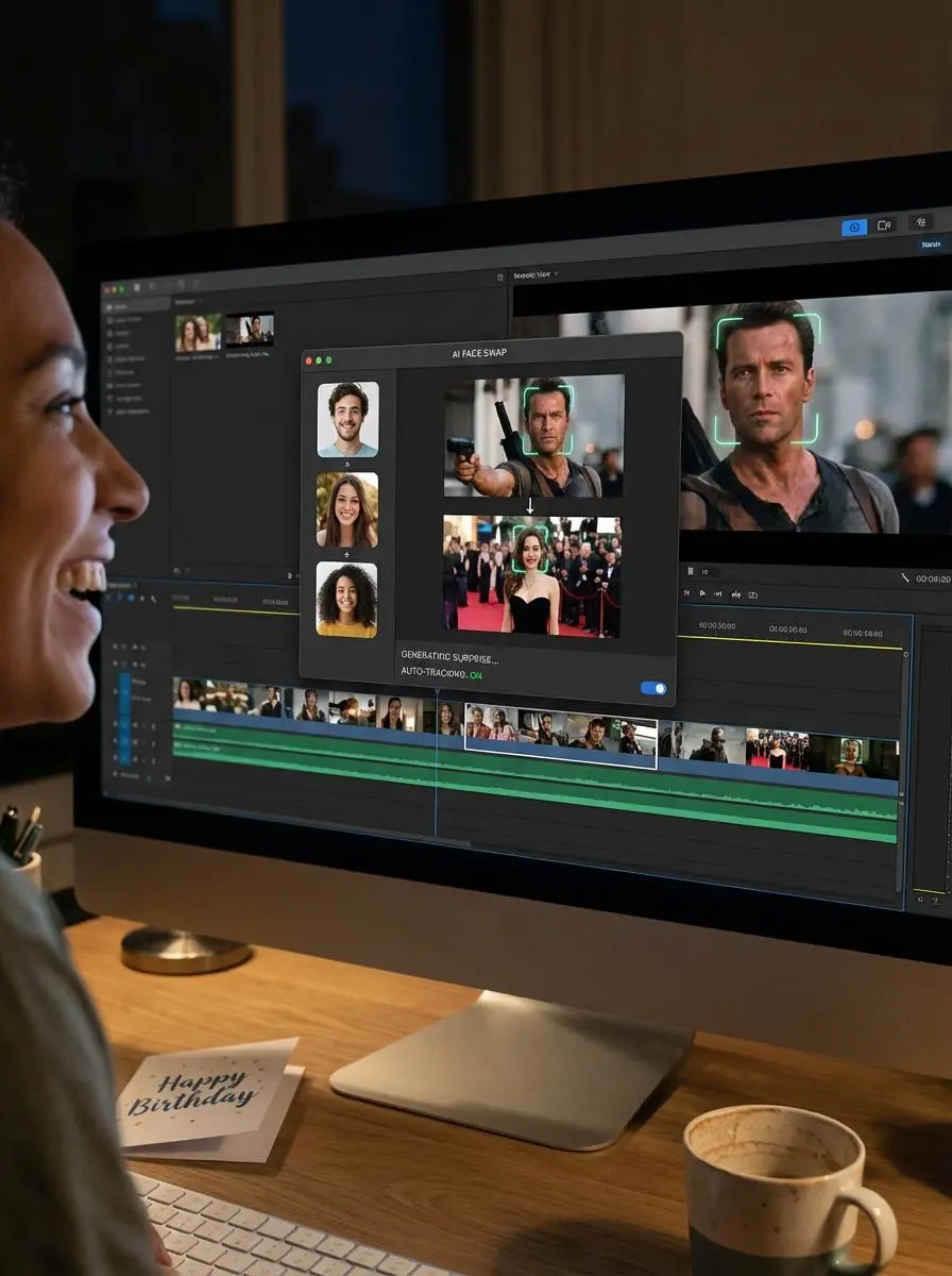 replace face in video by weshop ai
