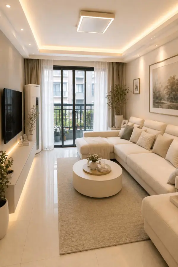 living room design by weshop ai