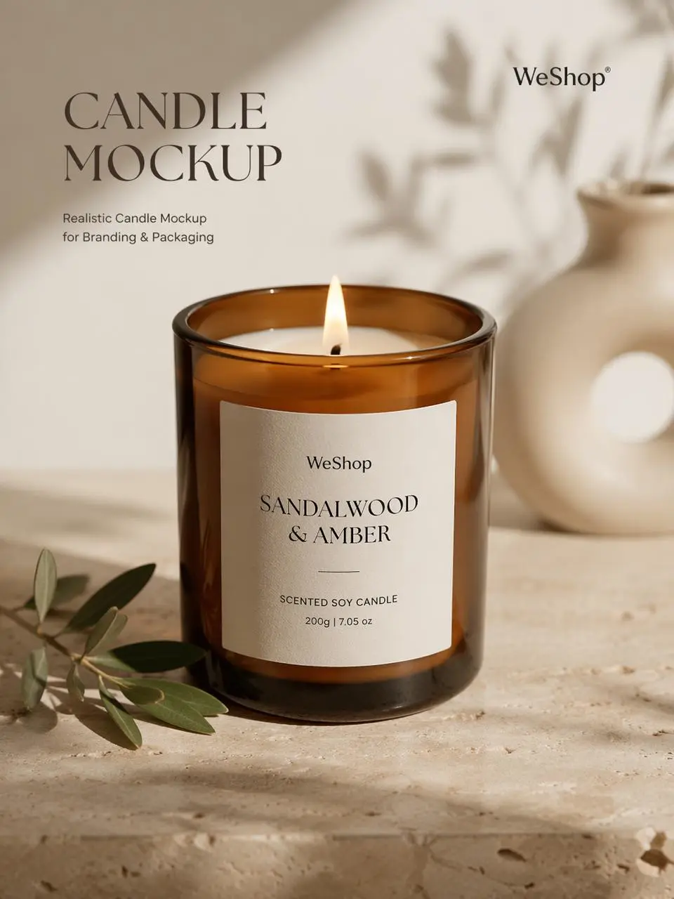 create realistic product previews for candle jars