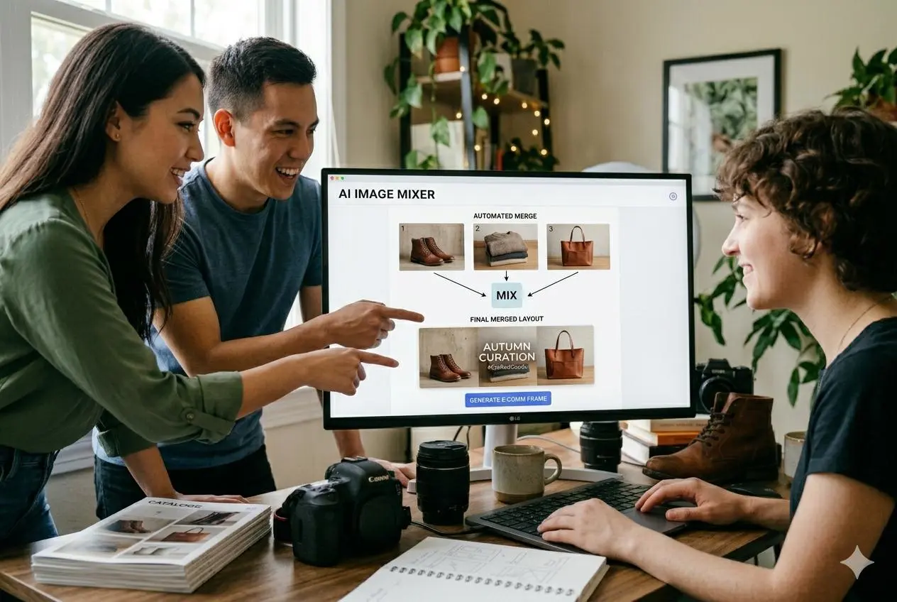 ai image mixer by weshop ai