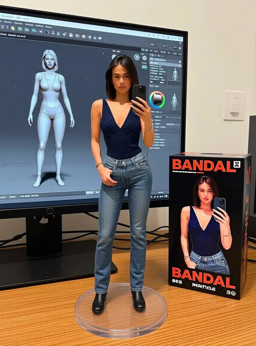 figura de acción IA por WeShop AI