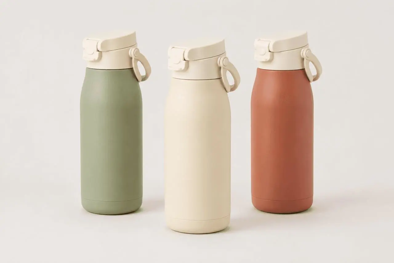 Shopify collection lineup with sage, cream, and terracotta bottle variants