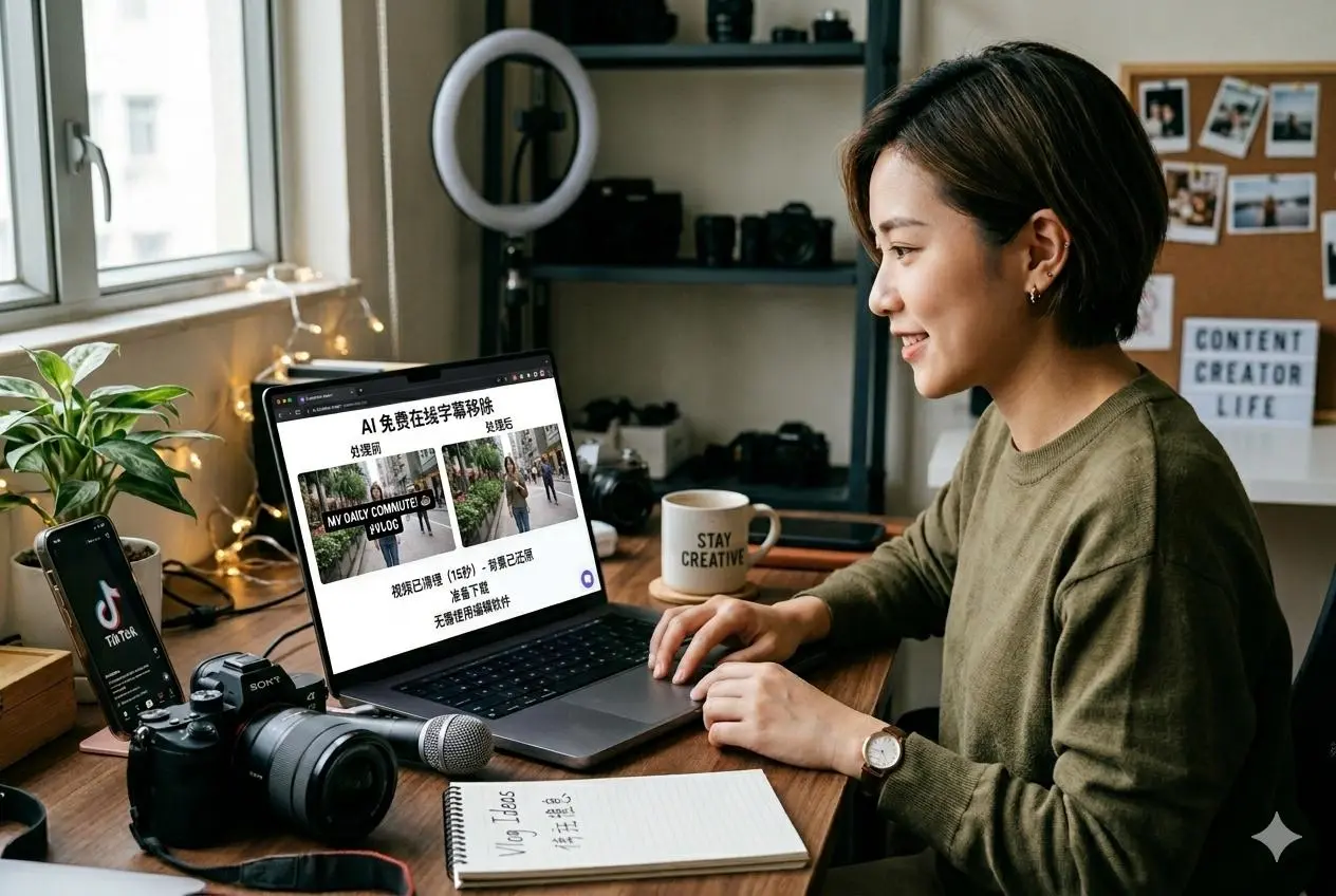 ai remove text from video by weshop ai
