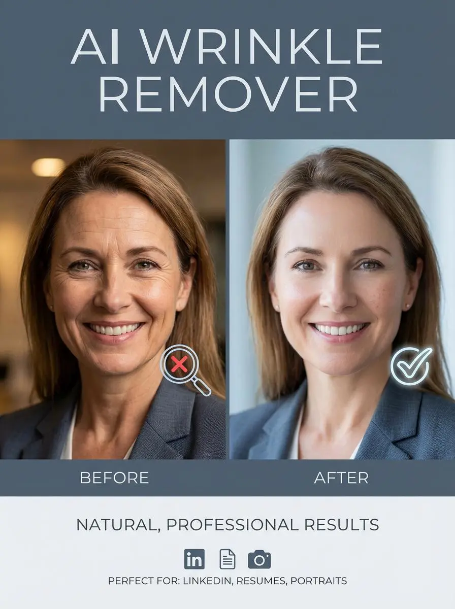 photo wrinkle remover by weshop ai