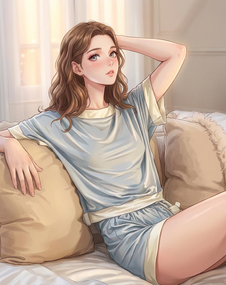 cute anime girl ai bikini by weshop ai