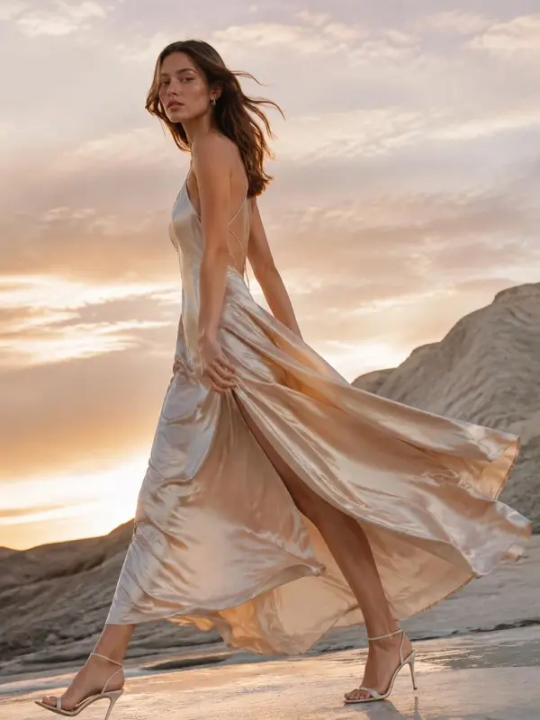 expressive luxury fabric movement