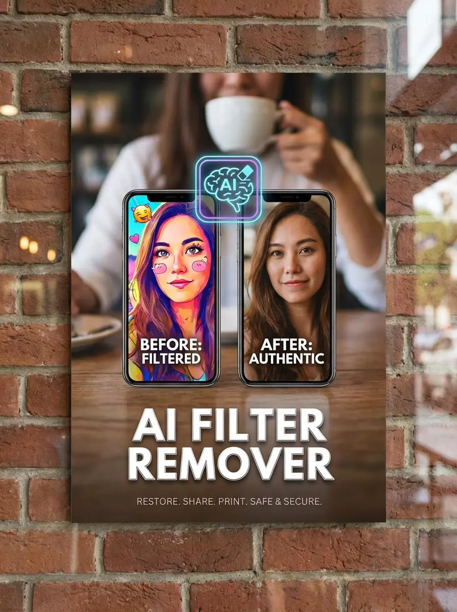 remove filter from photo
 by weshop ai 