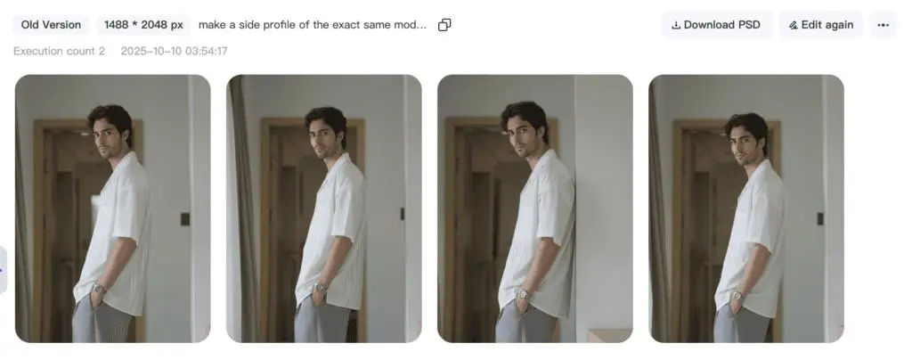Additional model and side-pose examples