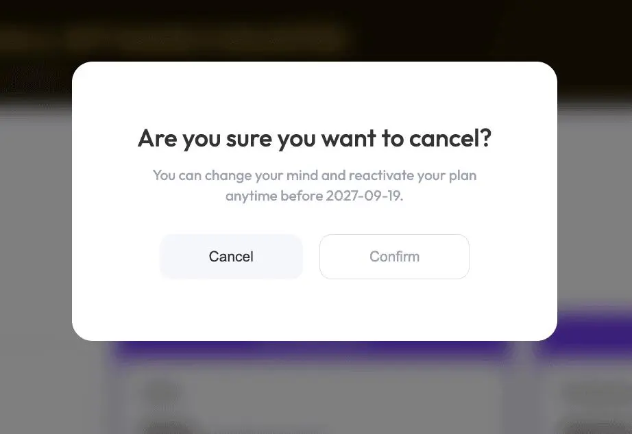 Step 4: Review the Cancellation Notice
