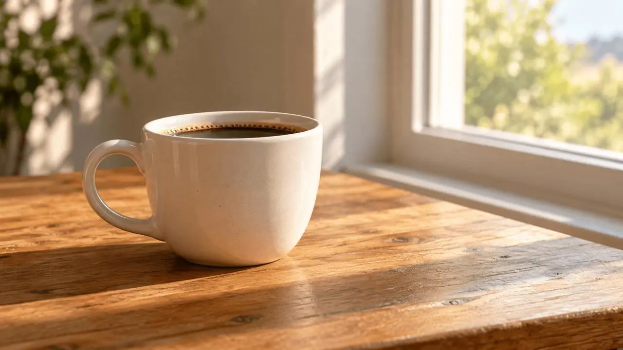 Coffee cup reference input