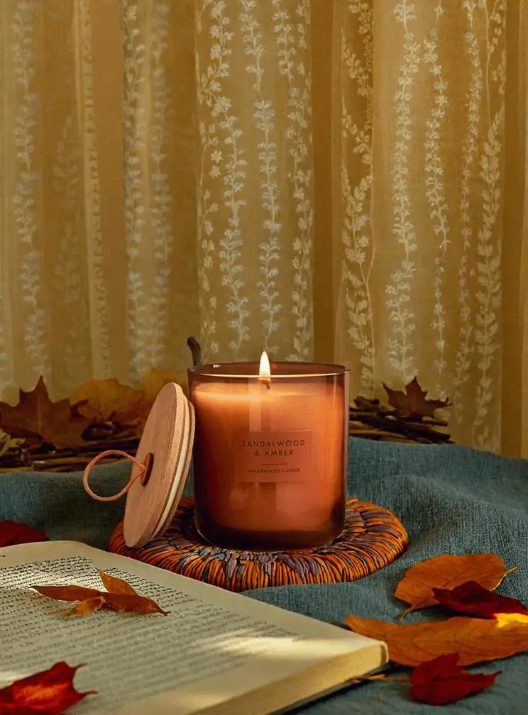 AI Product result in an autumn desk scene